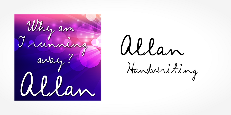 Digitized handwriting fonts are a perfect way to give documents the “very special touch”.