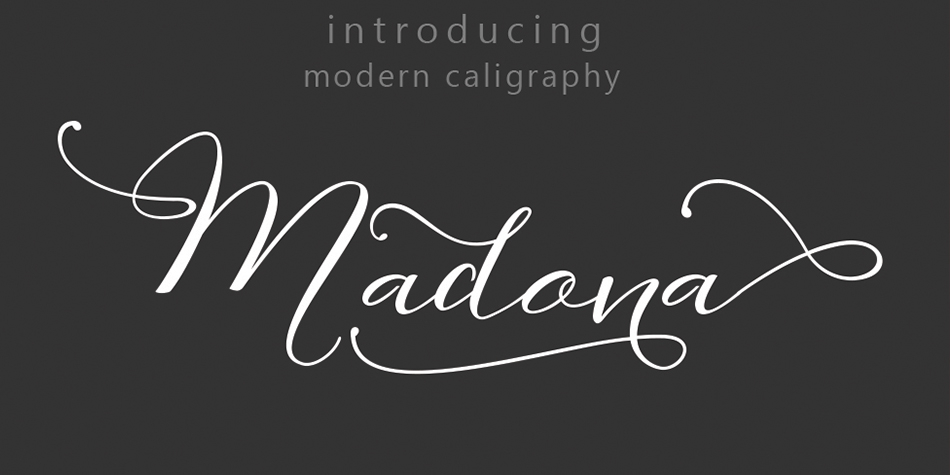 Introducing a new style and Basic Script Font Madona with 2 types of modern calligraphy script thick and thin and precise connection original style of handwriting, if you are interested in this font, it can be used easily and simple application that supports your work.
