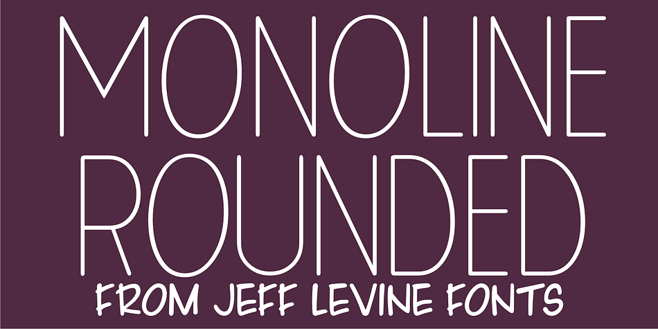 Monoline Rounded JNL borrows the inline portion of Sales Event JNL, makes a few adjustments to some characters and it is now a lovely monoline with rounded terminals that emulate pen hand lettering.