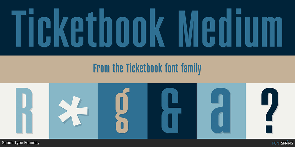 Ticketbook Medium Font