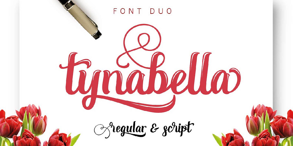 Tynabella is a Modern Calligraphy typeface.