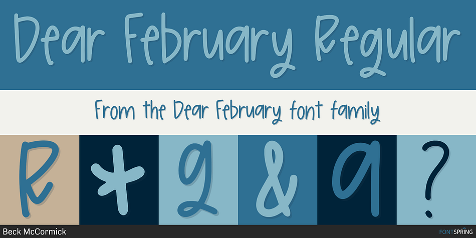 Dear February Regular Font
