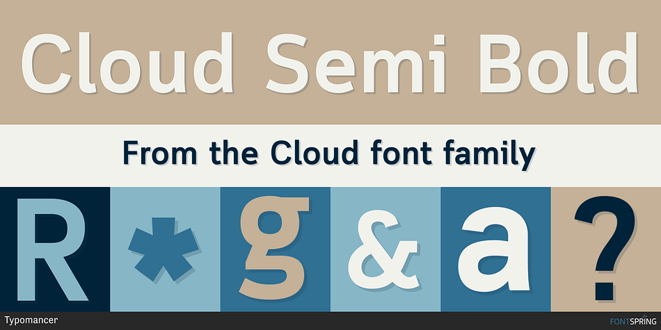 Cloud Semi Bold Font