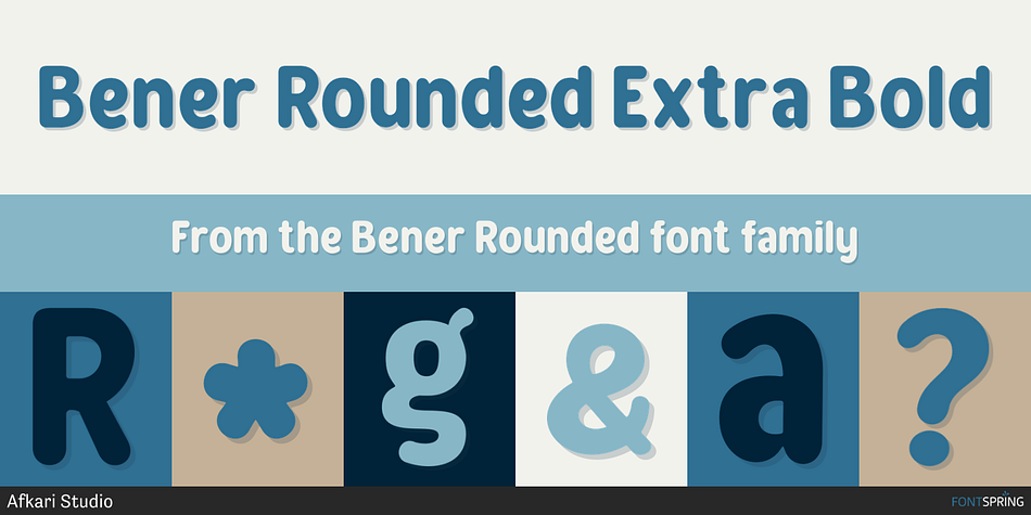 Bener Rounded Extra Bold Font