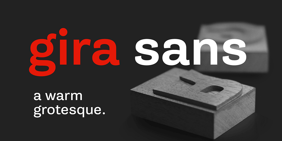 Gira Sans is Rui Abreu’s personal take on the grotesque model.