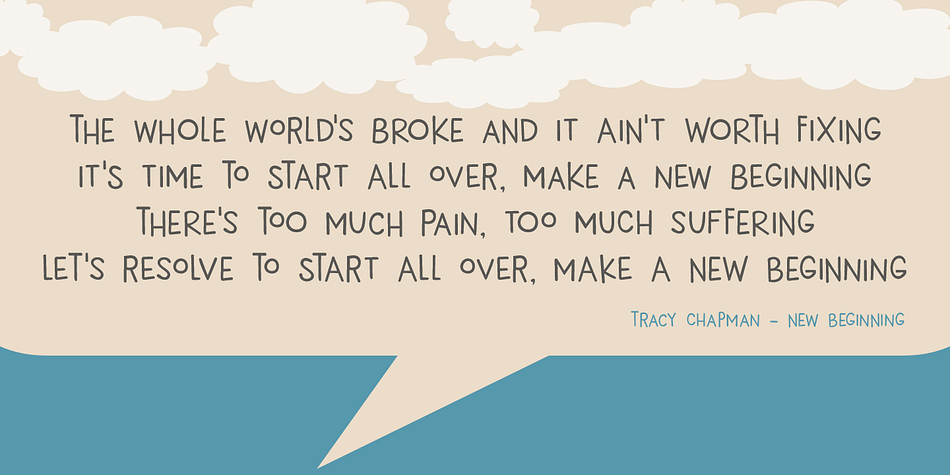 All in all, I figured New Beginnings was the perfect name for my first font in 2016.