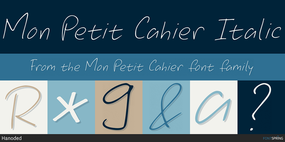 Mon Petit Cahier Font Family