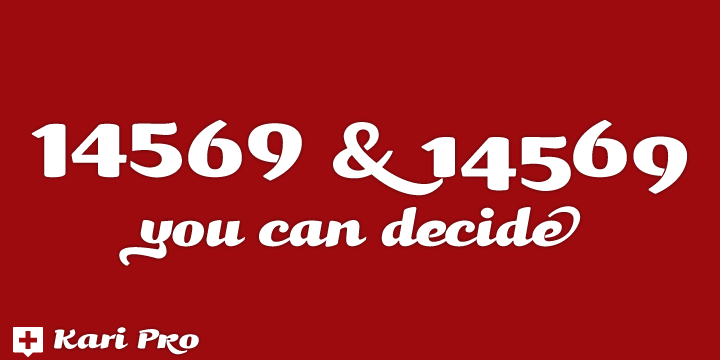 Subsets from the original Kari have been integrated into each unified weight adding both lining and hanging (oldstyle) numerals as options as well.