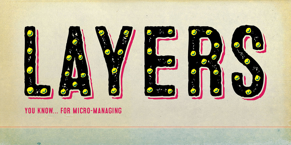 Signyard is an all caps display font, but the lowercase act as alternates.