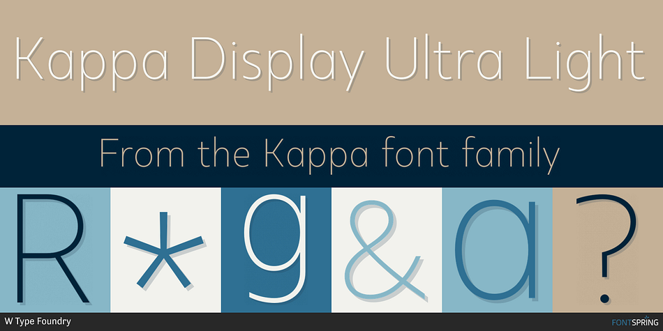 Kappa Display Ultra Light Font