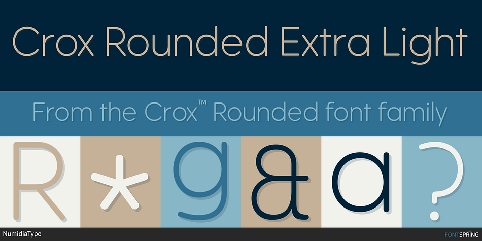 Crox Rounded Extra Light Font