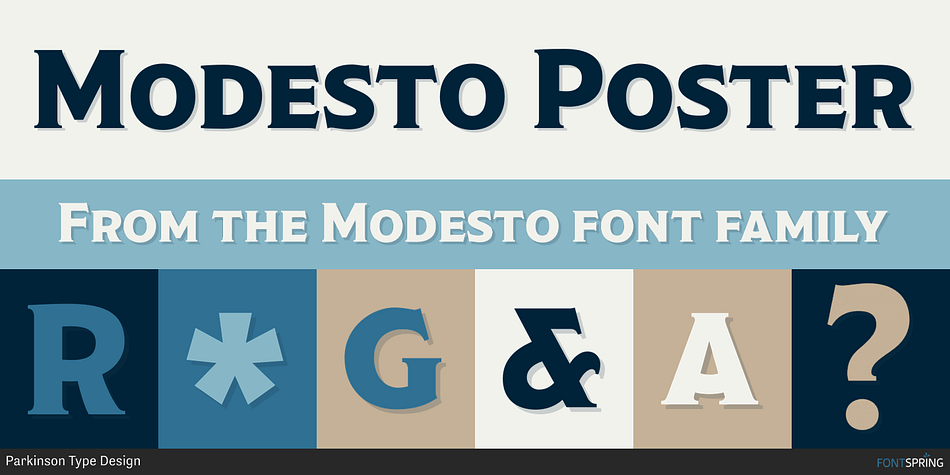 Modesto Poster Font