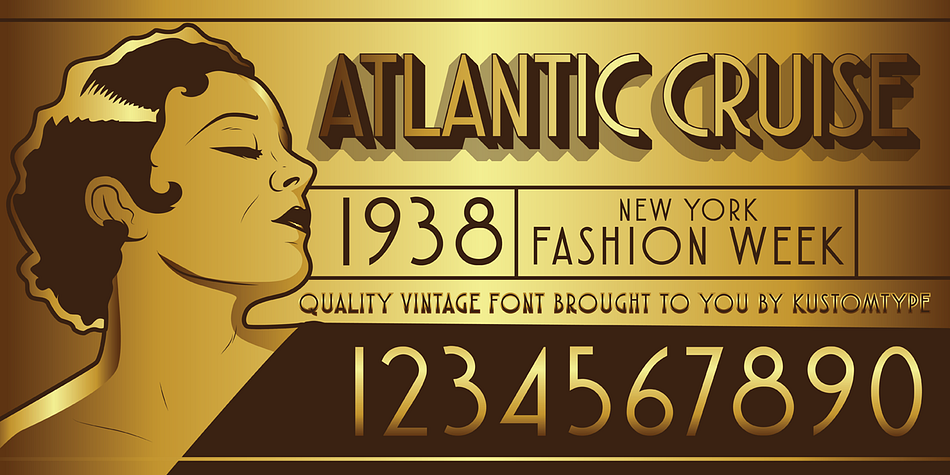 Atlantic Cruise Vintage and Modern Font