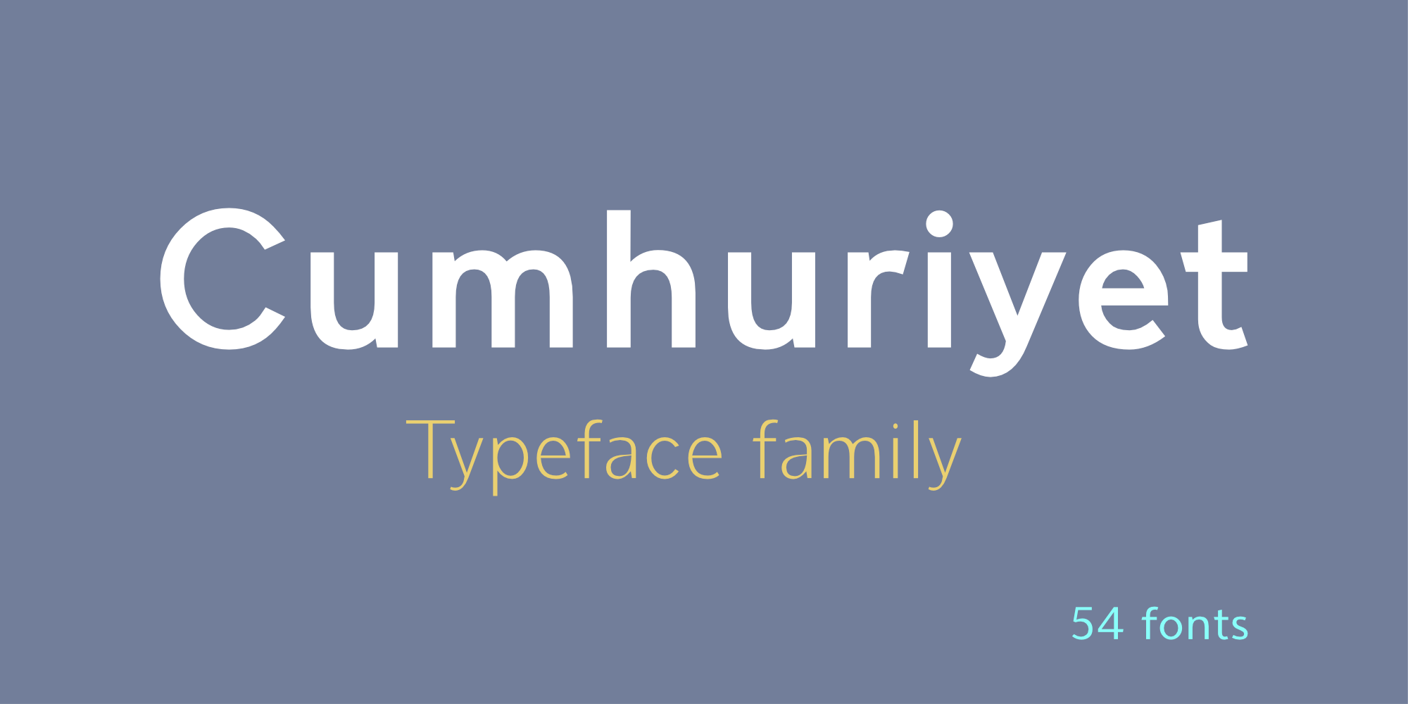 Cumhuriyet expanded extra bold italic font