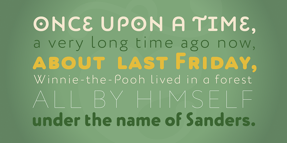 Emphasizing the favorited Circe Rounded font family.