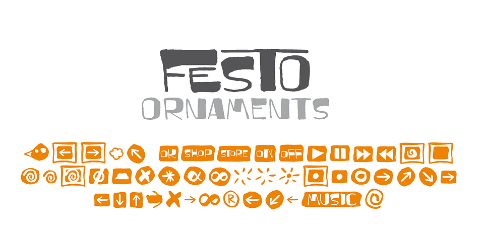 Displaying the beauty and characteristics of the Festo font family.