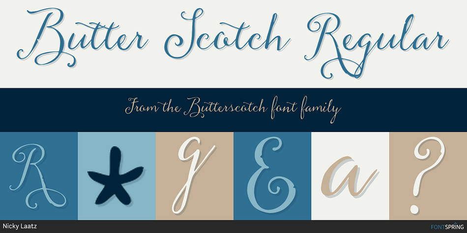 Butter Scotch Regular Font