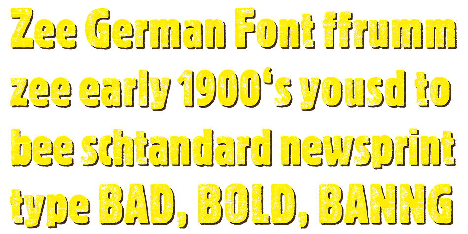 Highlighting the Bannertype font family.