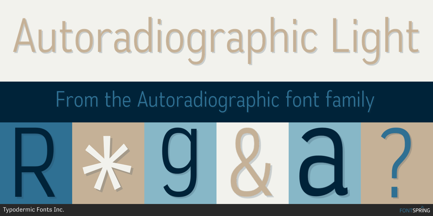 Fonts similar to Autoradiographic