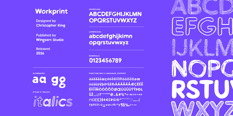 Workprint Font