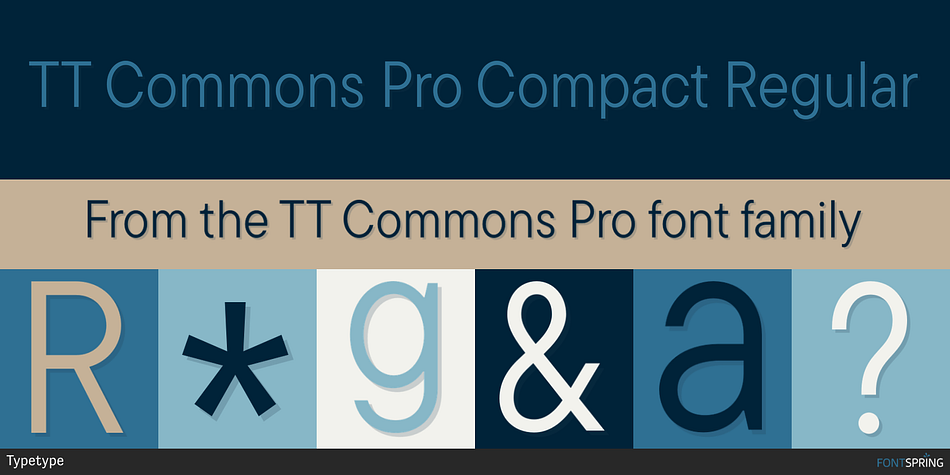 TT Commons Pro Compact Regular Font