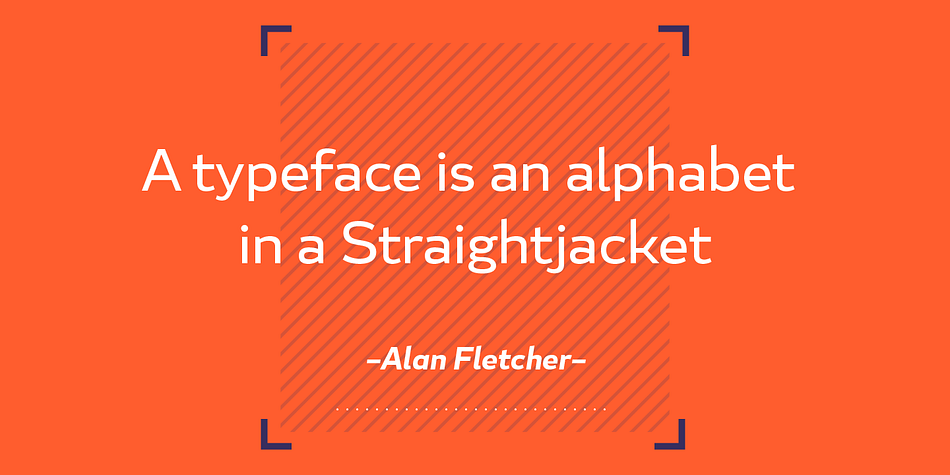 Emphasizing the popular Blanc font family.