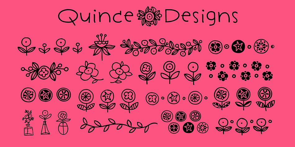 Displaying the beauty and characteristics of the Quince font family.