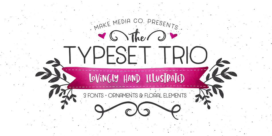 Get that authentic hand-lettered look for your design projects with this fun set!