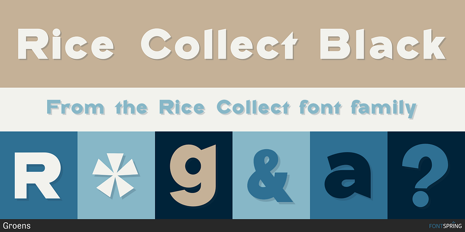 Rice Collect Black Font
