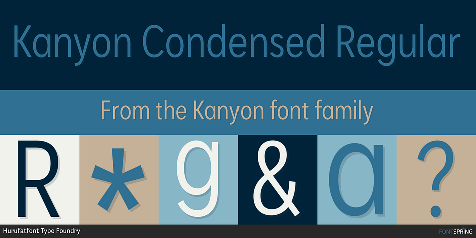 Kanyon Condensed Regular Font