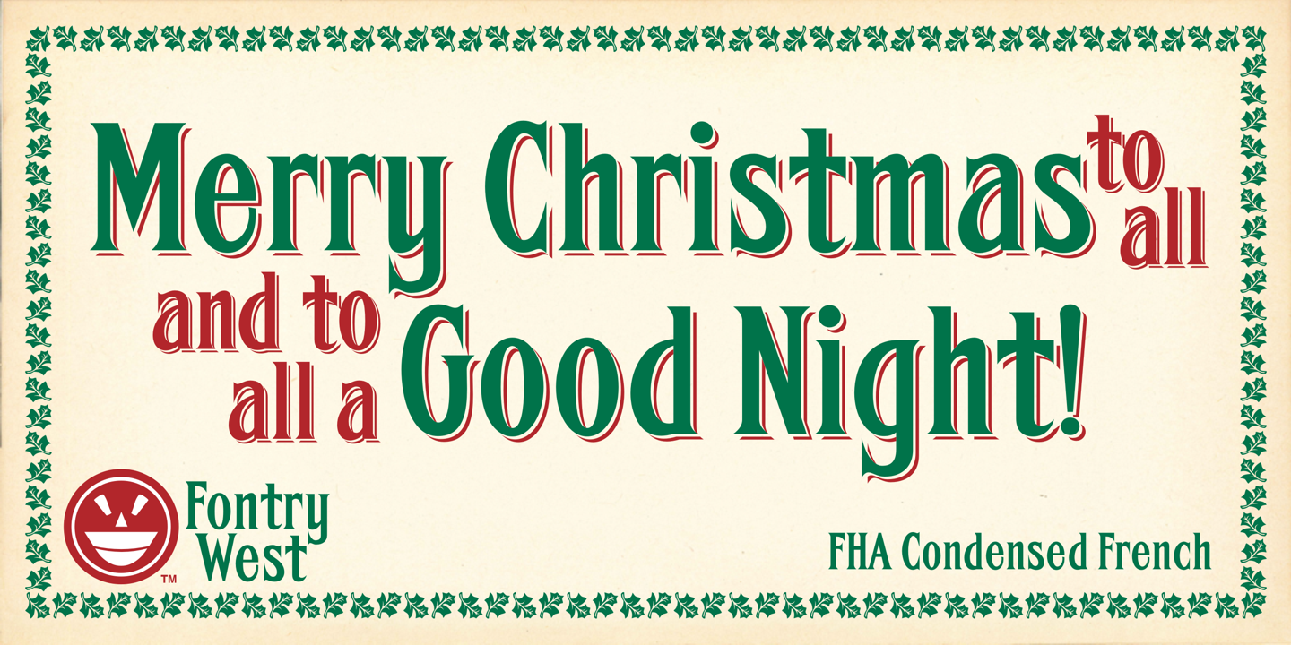 FHA Condensed French Font