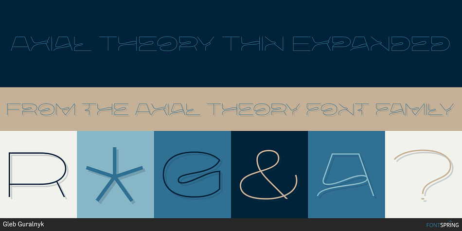 Axial Theory Thin Expanded Font