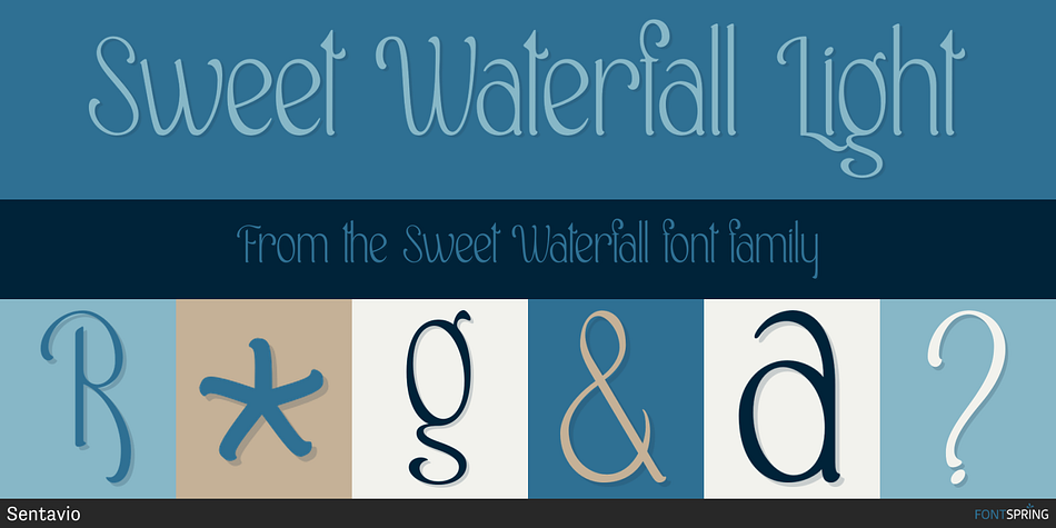 Sweet Waterfall Light Font