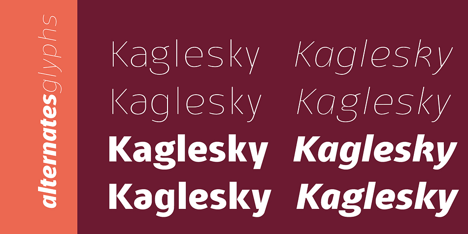 Emphasizing the favorited Kareemah font family.