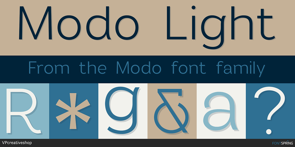 Modo Light Font