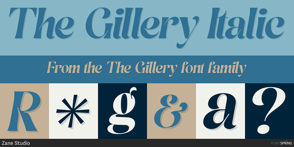 The Gillery Italic Font