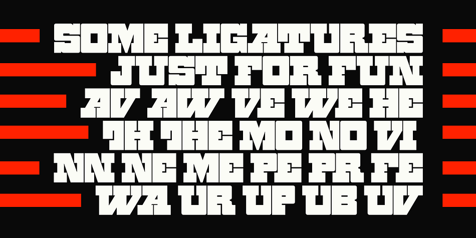 This typeface is based on the 1990’s Chile compact and high-impact design.