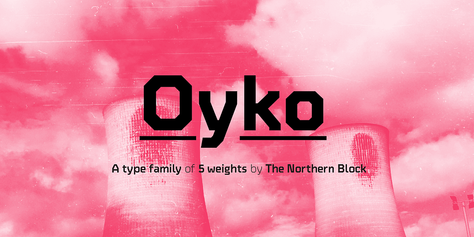 A geometric typeface that follows the grid but understands the rule to go off-grid.