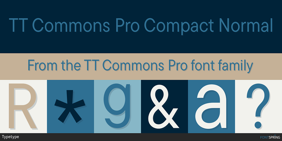 TT Commons Pro Compact Normal Font