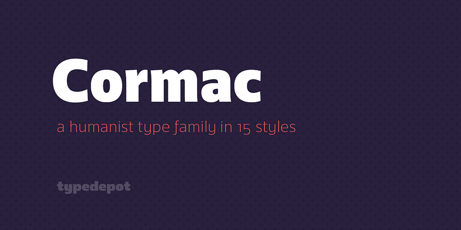 Cormac is a humanist typeface characterized with it’s large x-height and slightly flared stems. The word that best describes our ideas in the beginning of the project is “simple” - the idea behind it was to strip the letter forms of everything unnecessary, and yet keep the typeface interesting.
