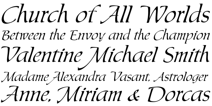 Through the original film faces were a couple of years apart and carried different names, they essentially had the same kind of Roman/Italic relationship two members of the same typeface family would have.