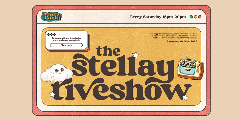GC Club Brand - Bold Retro Serif Font