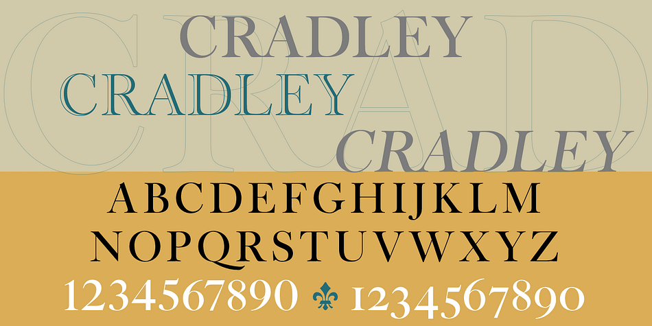 Includes a selection of over 30 "flowers" (as Caslon called them), useful for creating borders or adding an accent.
