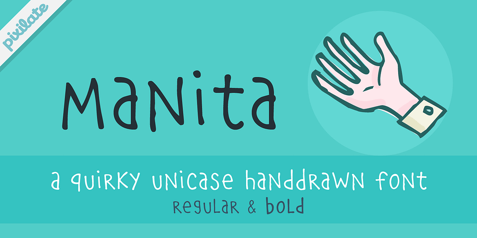 A fun unicase handdrawn font, perfect for giving a whimsical, quirky look.