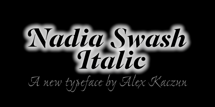 Displaying the beauty and characteristics of the Nadia font family.