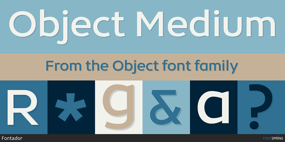 Object Medium Font