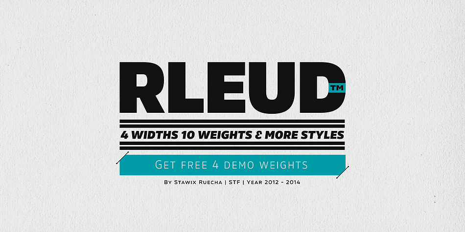 Finally in 2014 "RLEUD" [Pronounced Loyd] is now finished and ready for your design.