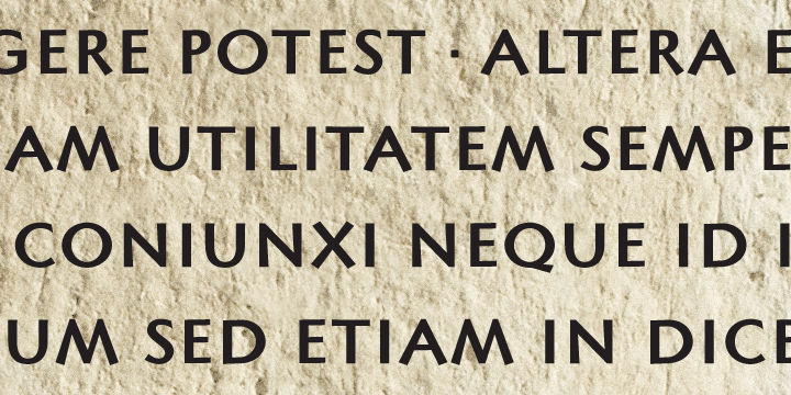 Displaying the beauty and characteristics of the Lapidary Capitals font family.