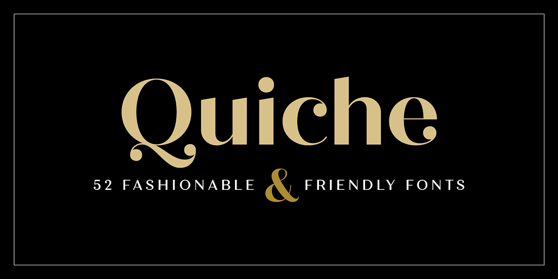 Quiche + Sans + Flare Font Poster