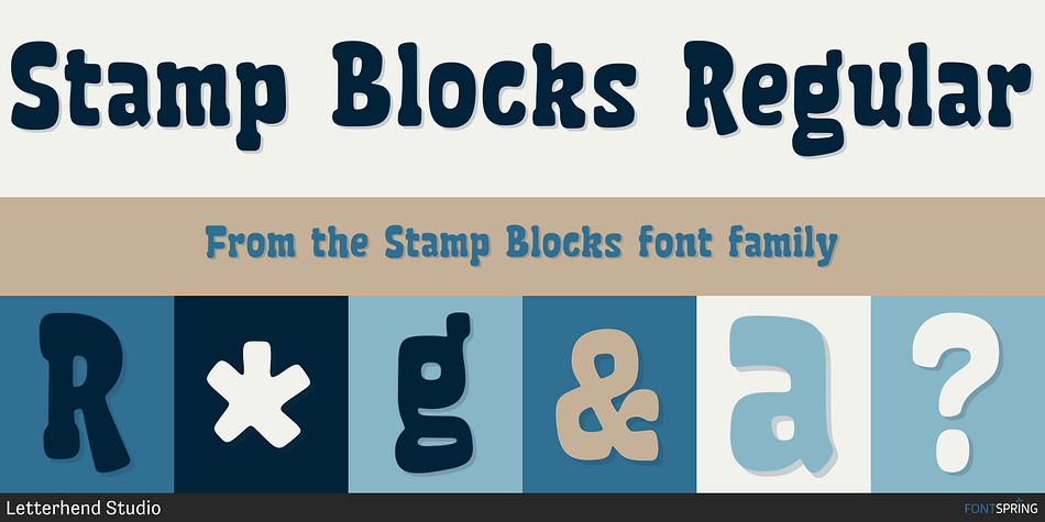Stamp Blocks Regular Font